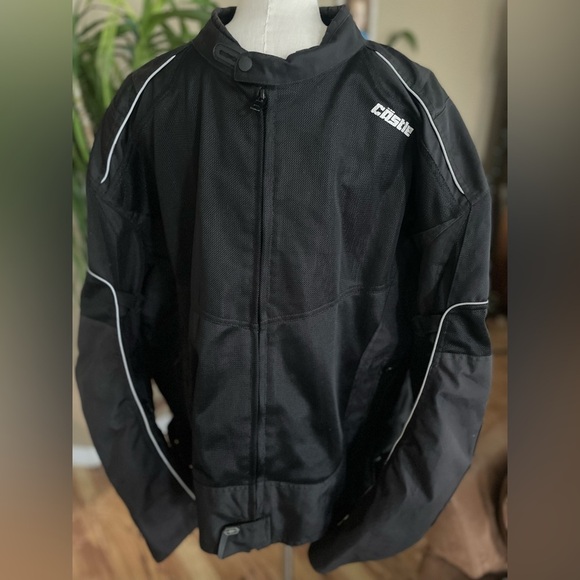 Castle leather mesh riding jacket men’s size 3XL black